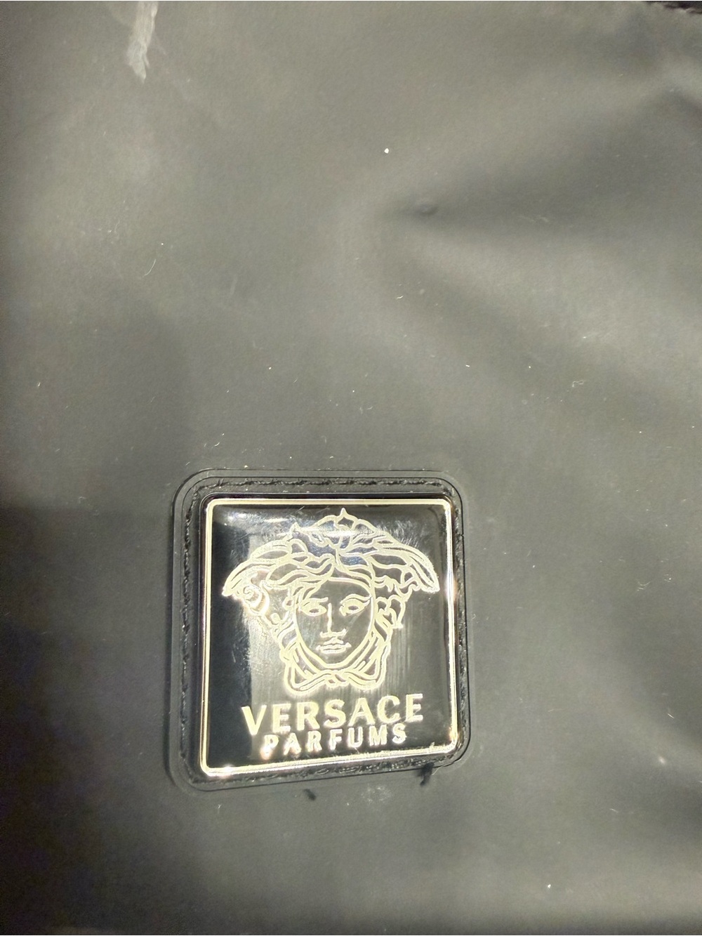 Versace Parfums Medusa Backpack Black Promo Bag Greek Key Strap Travel Bag - Picture 6 of 7